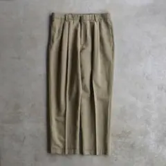 00s DOCKERSドッカーズ ツータックスラックス リネン混W34 L29