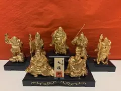 ☆【縁起物】開運 七福神 牧田秀雲原型 24金純金メッキ 金属工芸七福神 24KGP (金メッキ/24金）牧田秀雲 原型七福神 縁起物