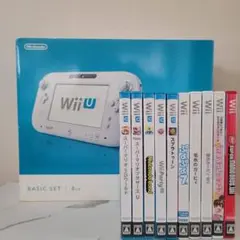 Wii U本体＋Wiiリモコン3本＋その他周辺機器＋ソフト10本