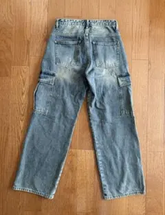 カーゴパンツ メンズ ダメージデニム