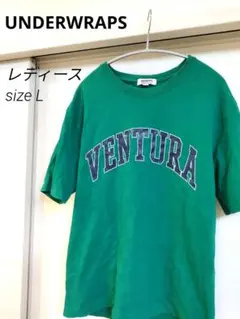 レディース/Tシャツ /Lサイズ /グリーン/ 古着