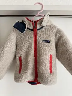 Patagonia キッズジャケット ベージュ/ネイビー