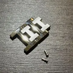美品 エルメス クリッパー 新型 Hバンド 腕時計 パーツ シルバー D