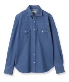 アルコディオ GINO シャンブレーウェスタンシャツ ブルー 定価9,350円