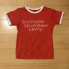 Levi's リーバイス ロゴTシャツ レッド ピチTのサムネイル
