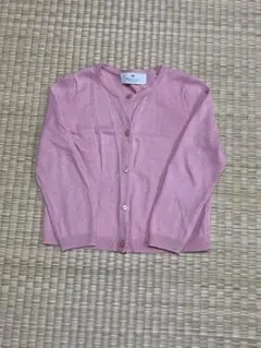 H&M エイチアンドエム キッズ トップス カーディガン ピンク 長袖 100