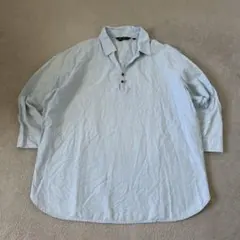 EddieBauer 00s〜 コットンリネン カプリシャツ　スキッパー シャツのサムネイル
