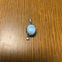 ラリマー　パワーストーン　天然石ネックレス　トップ　チャーム