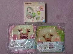 こびとづかん ヘッドホン＆エアぐるみ カクレモモジリ&スモモノウチ 計3点