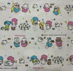 サンリオ キキ＆ララ 綿プリント生地 日本製 1976.1998 レトロ 希少