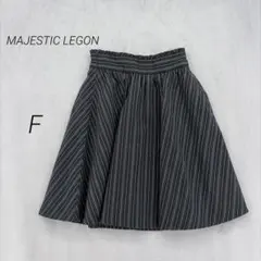 マジェスティックレゴン フレアスカート ストライプ F グリーン フリルのサムネイル