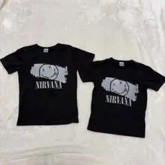 2枚　120 110 ニルバーナ　NIRVANA スマイルプリント　半袖Tシャツ