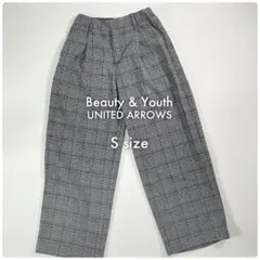 ビューティーアンドユースユナイテッドアローズ ＊ ツイード タック ワイドパンツ