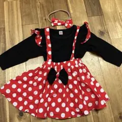 ハロウィン　コスプレ　スカートとトップスセット　ミニーちゃん　90センチ