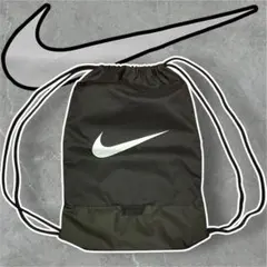 NIKE ナップザック ブラック 黒 ナイキ ロゴ Y2K ナイロン