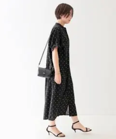 ジャーナルスタンダードリサージュ　タックスリーブワンピース　ドットのサムネイル