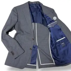 パーソンズフォーメン チェック グレー　ジャケット&スラックス スーツ