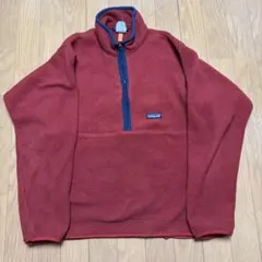90s〜Patagoniaシンチラ ハーフジップ 赤 Mサイズ