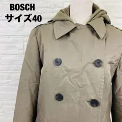 BOSCH カーキ フード付きトレンチコート 40サイズ 春秋コーデ【2533】のサムネイル