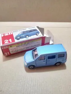 NO.21 トミカ HONDAステップワゴン 青 1997年