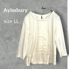 【訳あり】Aylesbury アリスバーリー 七分袖ブラウス LLサイズ