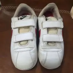 Nike ベルト付きスニーカー ホワイト/レッド 20.5