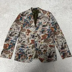 美品　BANANA REPUBLIC 38R テーラードジャケット　花柄　リネン