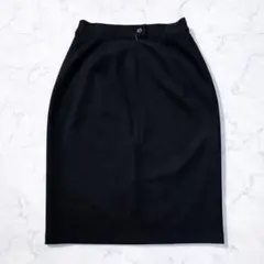 美品 MAX MARAマックスマーラ 膝丈 スカート ストレッチ 黒 42 Lのサムネイル
