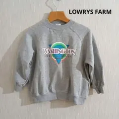 値下げ★LOWRYS FARM★オーバーサイズプリントスウエット120㎝