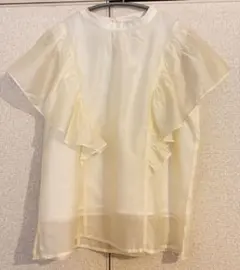 Andemiu シアーラッフル　スタンド　ブラウスのサムネイル