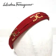 【美品】Ferragamo カチューシャ ガンチーニ ゴールド 金具