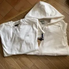 THE NORTH FACE リアビューフルジップフーディ、ロンT2枚セット