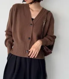 【CANAL JEAN】El mar Vネックニットカーディガン