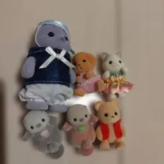 シルバニア　ラテネコ　赤ちゃん アザラシ クマ まとめ売り　人形