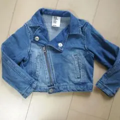 H&M/ライダースデニムジャケット/90〜100