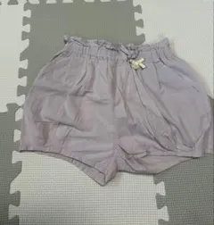 プティマイン薄紫色 ショートパンツ110サイズ