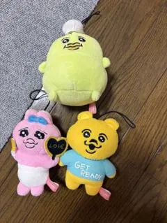 おぱんちゅうさぎ　仲間マスコット3点セット