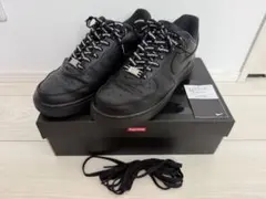 Supreme × Nike Air Force 1 Low ブラック×ブラック