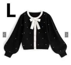 GRL リボンタイビジューニットトップス tt009