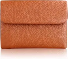 二つ折り財布 レザー 男女兼用 カード入れ 20枚収納 大容量 グレーブルー