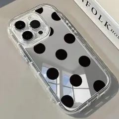 ドット柄 ミラーiPhoneケース iPhone 13 pro