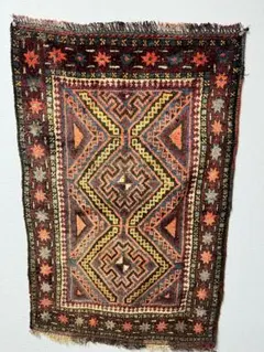 ヴィンテージの風格。アフガニスタン。トライバルラグ 65x100 cm