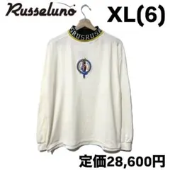 ラッセルノ ゴルフ リブカラー LF モックネック ゴルフバッグ ホワイト XL