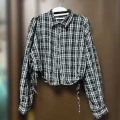 AZUL チェック　クロップド丈のサムネイル