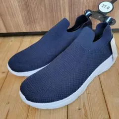 ネイビー スリッポン 27.0cm