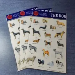 平成レトロ！ レア！THE DOG ステッカー 18種類 3枚セット シール