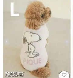 Lサイズ　新品　ジェラートピケ CAT&Dog ベビモコスヌーピープルオーバー