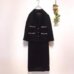 新品タグ付き✨【CHRISCELIN】 クリスセリーン セットアップ 黒 (L)