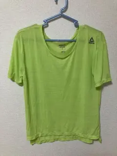 Reebok ACTIVCHILL Tシャツ L 蛍光グリーン　即購入可