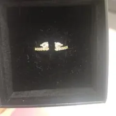 ハート型クリスタルリング